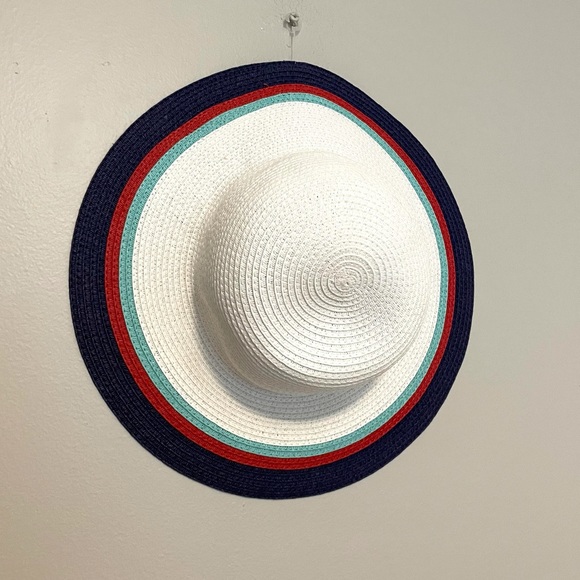 Janie and Jack Girls Sun Straw Hat sz 6-8 NWOT - Picture 1 of 5